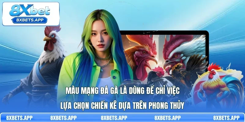 Màu mạng đá gà là dùng để chỉ việc lựa chọn chiến kê dựa trên phong thủy