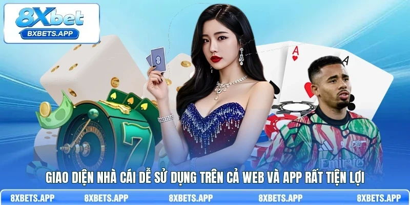 Giao diện nhà cái dễ sử dụng trên cả web và app rất tiện lợi